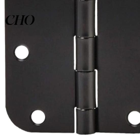 Rotatable Door Hinge 1/5Pcs Rounded Matte Black Hinges Flat Iron Bifold Residential Standard Bedroom Indoor House Hardware Essentials Accessories