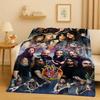 HD Slayer Thrash Metal Rcck Music Band Sign Flannel Blanket,Ultra Soft Warm Plush Throw for Home Bedroom Bed Sofa Cover Gift Kid