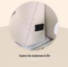 Corduroy Triangle Headboard Cushion - Soft Upholstery, Large Washable Lumbar & Backrest Pillow for Double Bed