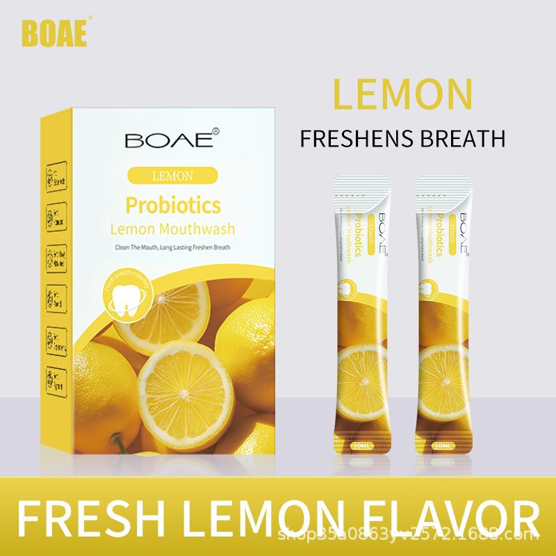 Мятный Антибактериальный Освежающий Ополаскиватель для рта Одноразовый Портативный Ополаскиватель для очищения полости рта для Путешествий и Ежедневного использования lemon