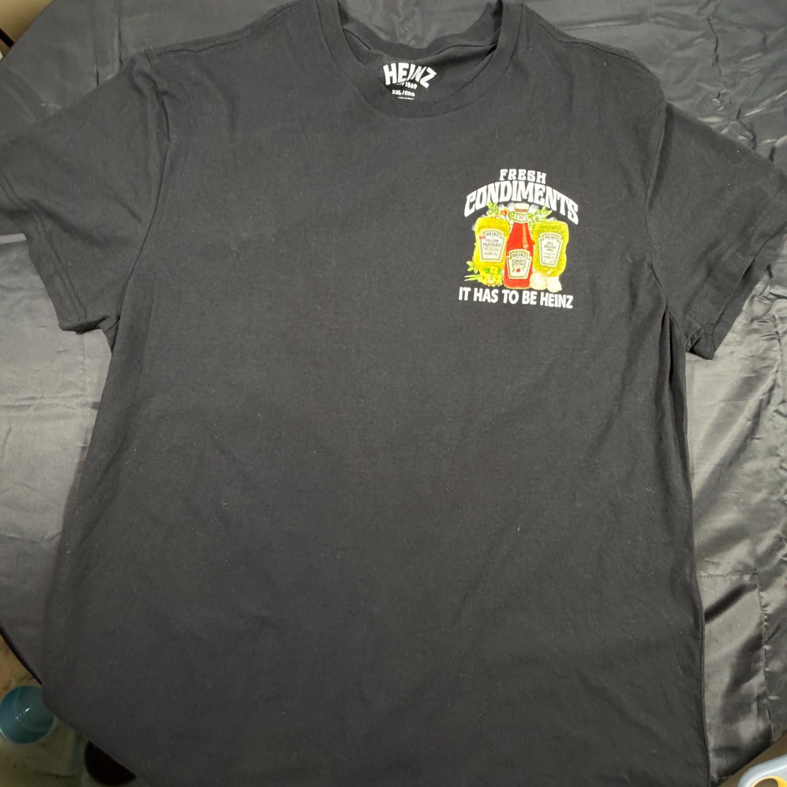 Heinz Ketchup Fresh Condiments “It Has To Be Heinz” Graphic T Shirt Size XXL Unisex T-Shirt S