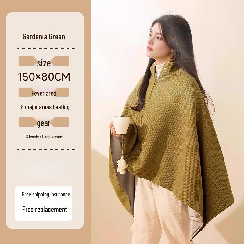 2025 USB Electric Heating Shawl Blanket - Outdoor Warm-up Electric Blanket