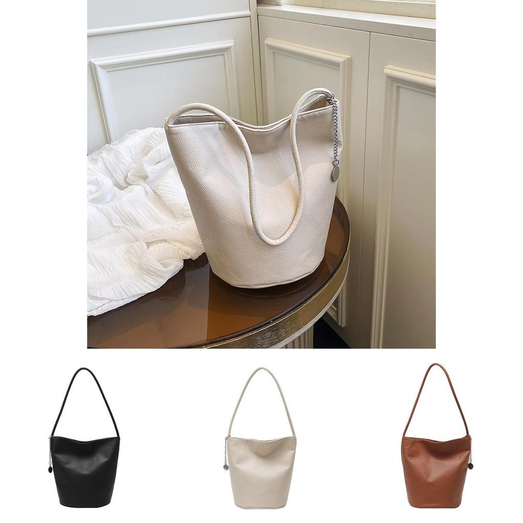 Pu Water Bucket Bag With Large Capacity For Daily Use And Street Style Fashion