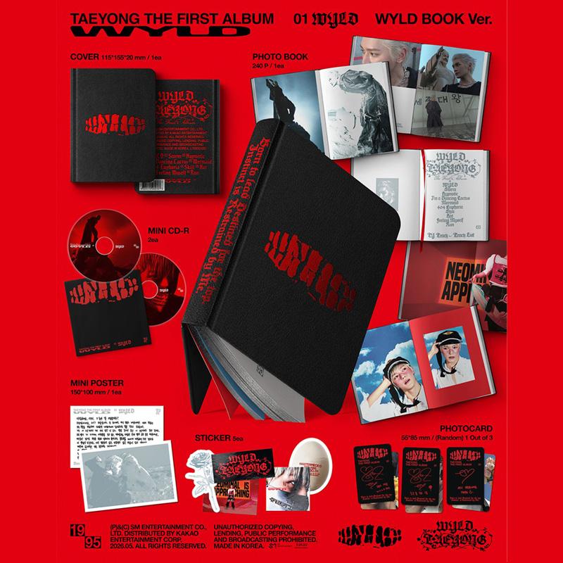 [PRE ORDER] TAEYONG (NCT) – 1st Album WYLD (WYLD BOOK Ver.)