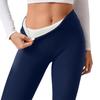 Women Sherpa Lined Leggings High Waisted Thermal Winter Pants Fleece Plush Yoga Bottoms Warm Tights