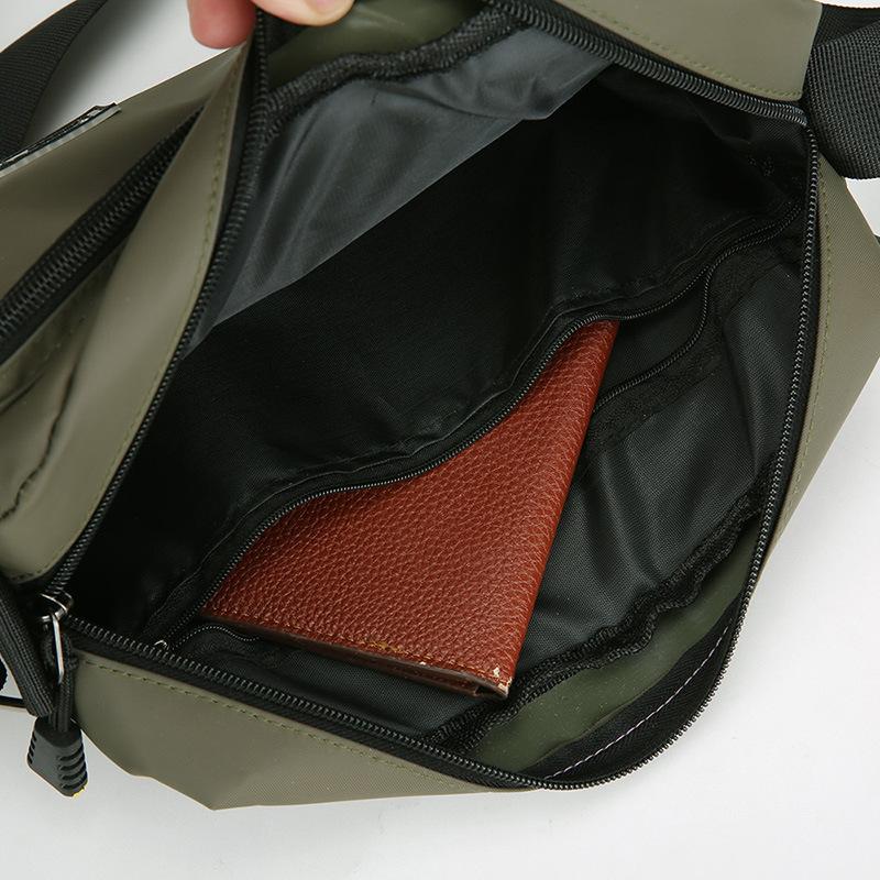 Crossbody Bag Men's Multi-Layer Zipper Coin Purse Outdoor Commuter Business Travel Shoulder Bag