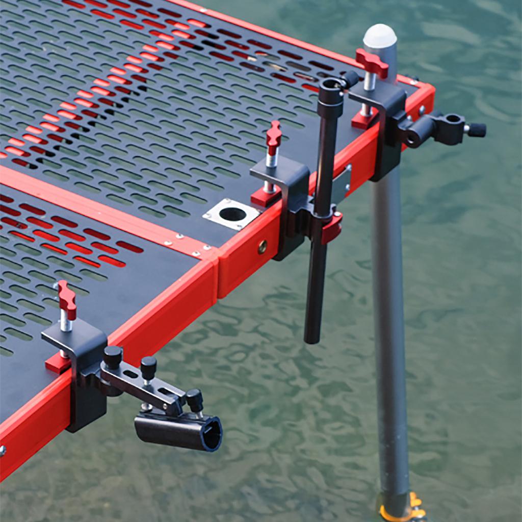 Suport pentru undiță din aliaj de aluminiu, undiță, colț, turelă, cadru, tub, clemă de fixare, platformă de pescuit, suport rezistent