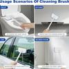 Ergonomic Long Handle Tub Brush Scrubber Versatile No-Scratch Tile Scrubbers Deep-Clean Grout Cleaner Home