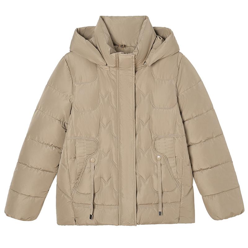 Women's New Down Cotton Coat, Middle-aged and Elderly Mother's Coat, Short Autumn and Winter Thickened Cotton Jacket