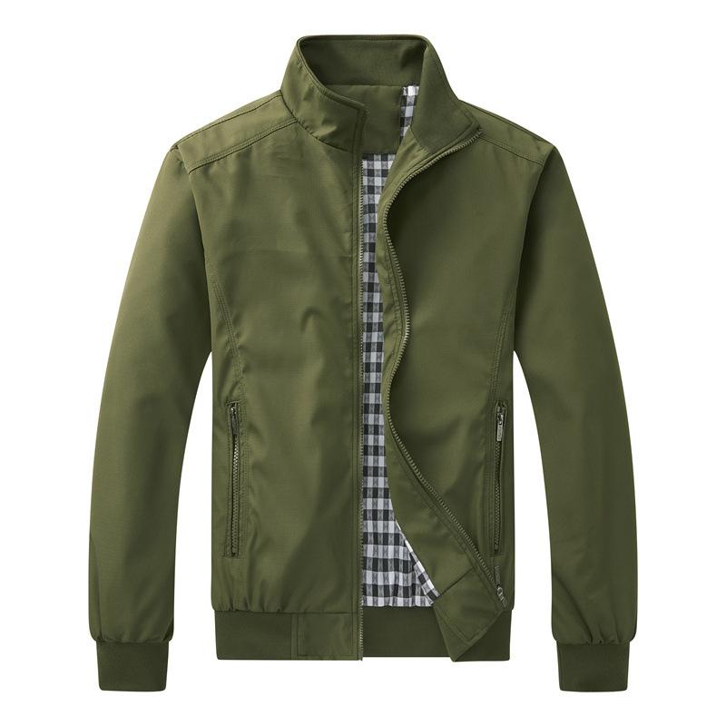 Spring Autumn Casual Solid Fashion Slim Bomber Jacket Men Overcoat Arrival Baseball Jackets Men's Jacket