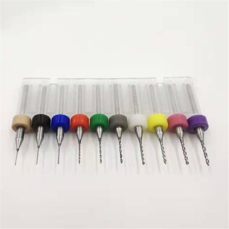 Pack of 10 Small Size Drill Bits Set Designs for Electronics Repair Model Crafting and Precise Work in Tight Spaces