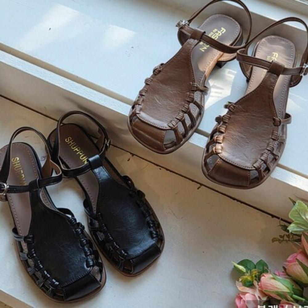 Desire Rose Women Summer Gladiator Leather Sandals 1.5cm