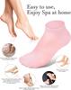 RENESMEE Silicone Socks for Men and Women, Moisturizing Foot Socks, Soft Gel Socks, Aloe Socks, Women Spa Pedicure Socks for Repairing Dry Feet, Cra