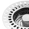 Drain Basket for Kitchen and Bathroom with Food Catcher Feature