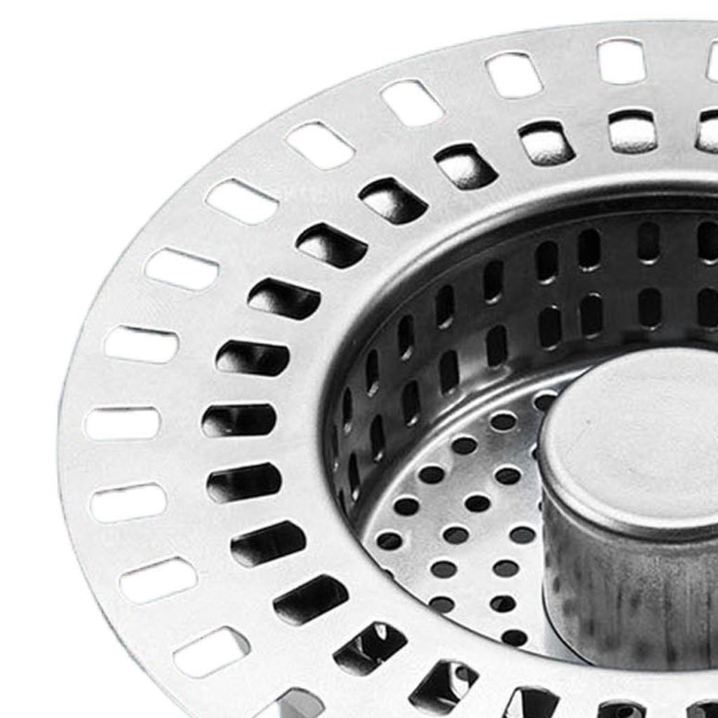 Drain Basket for Kitchen and Bathroom with Food Catcher Feature