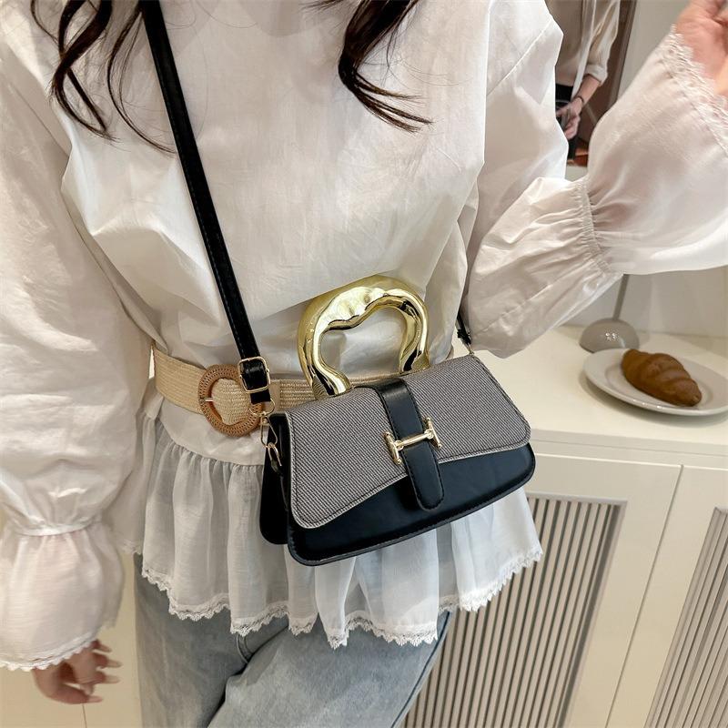 New summer women's premium texture handbag trendy design messenger bag shoulder bag