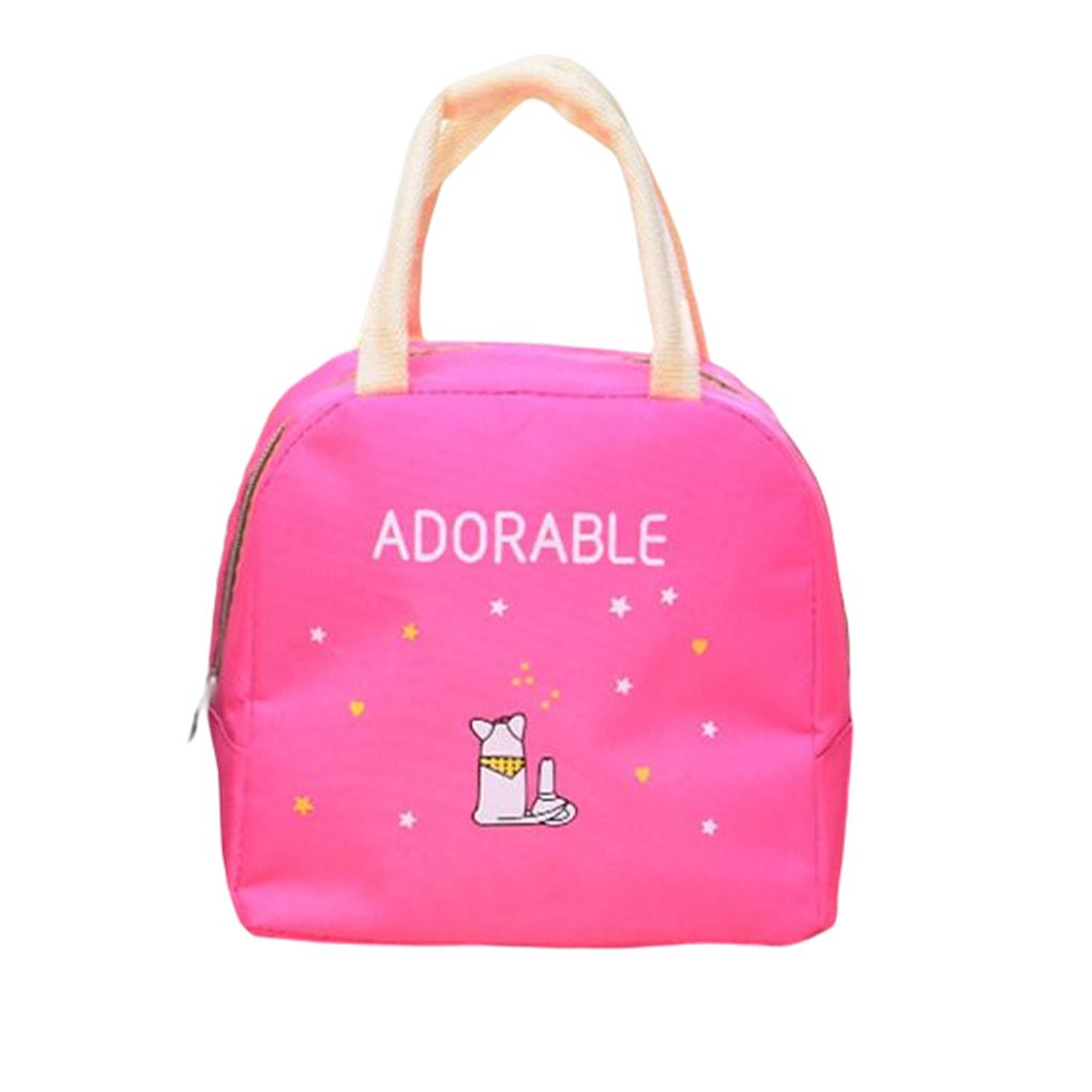 Portable Insulated Thermal Lunch Box Carry Tote Storage Bag Travel Picnic Pouch