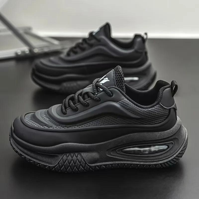 Fashion Men's Chunky Sneakers Autumn New Casual Shoes Air Cushion Heighing Increased Sport Running Shoes for Men Shoes