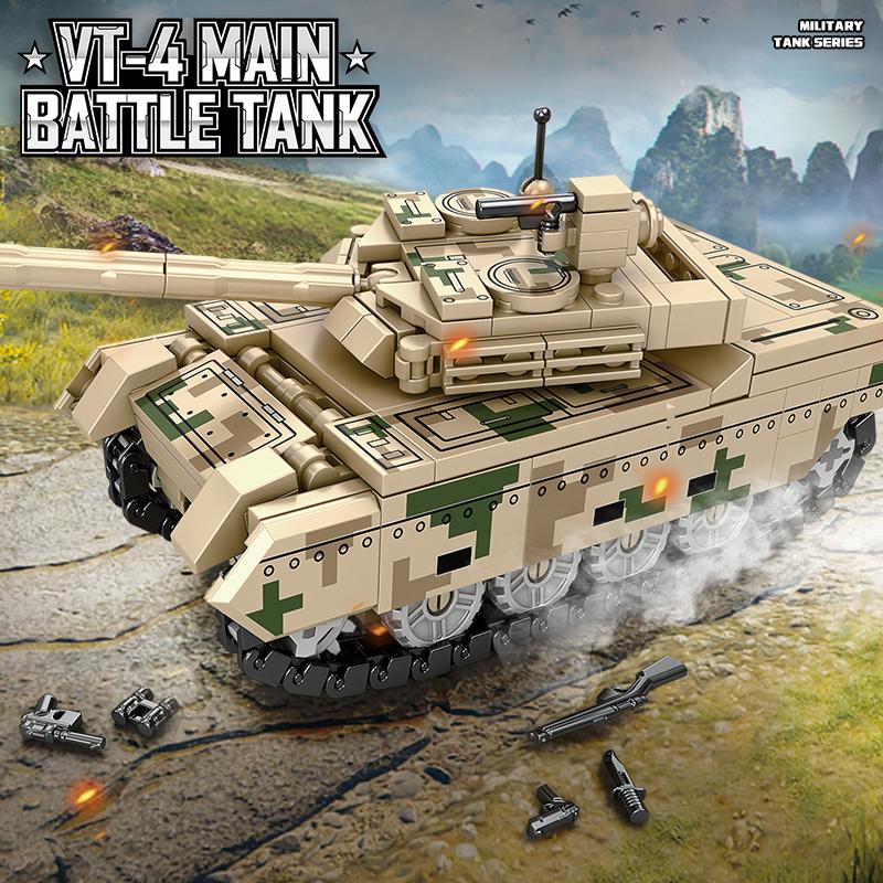 Tank Building Blocks Armored Vehicle Military Series Construction Bricks Tank Model Boys Christmas Gift Kids Toy