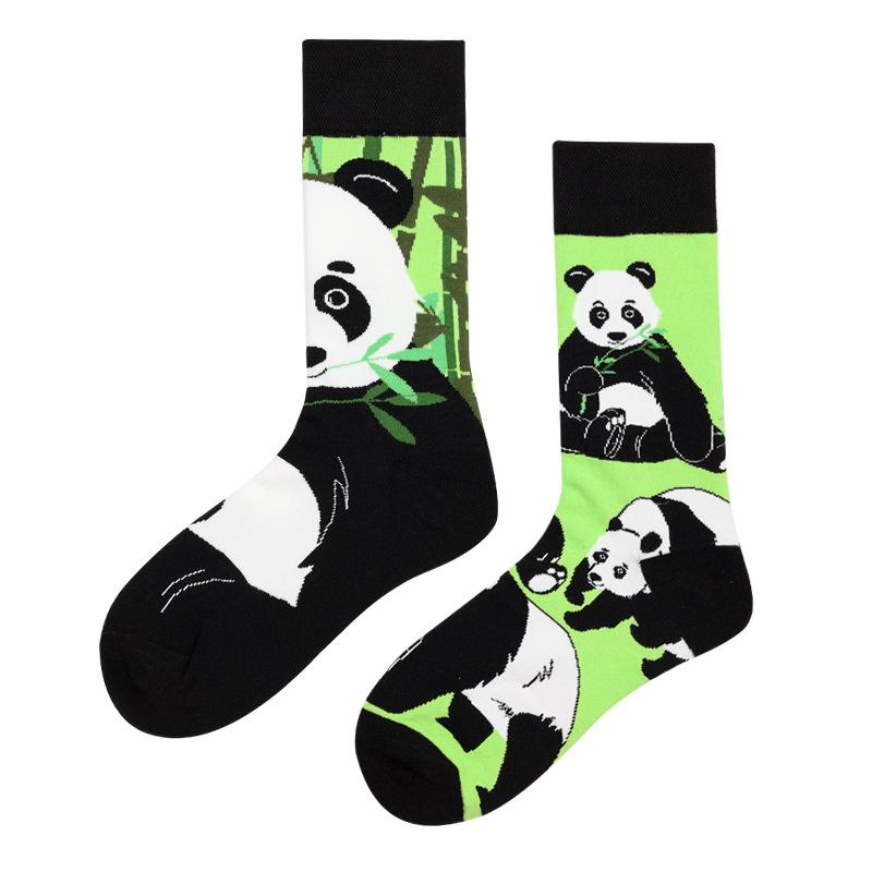 Mandarin Duck Men's and Women's Socks Original AB Trendy Socks Medium High Tube Socks Flower Fruit Animal Cartoon Cotton Socks