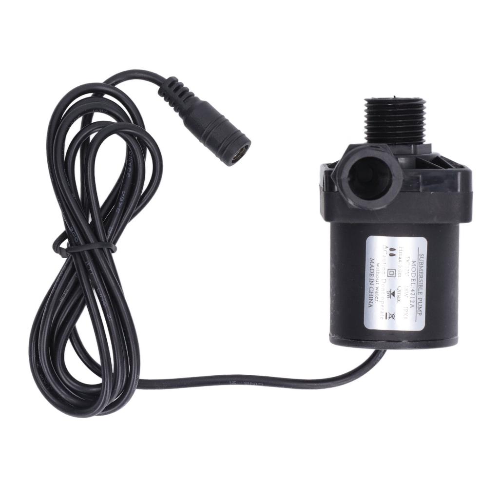 Small Submersible Pump Safe Stable Performance Power Saving Quiet Fountain Water Pump DC12V 20W 800L/h