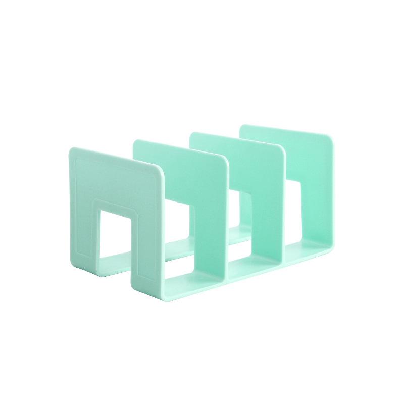 Morandi Stolní stojan na knihy s více přihrádkami: Průhledný úložný regál na čtení se čtyřmi přihrádkami