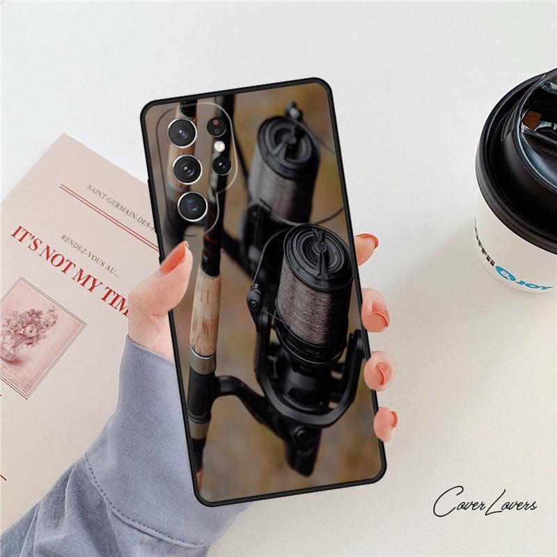 CARP FISHING RODS phone case For Samsung Galaxy S24 S25 S23 S22 Ultra Note 10 20 Plus S20 S21 FE Cover