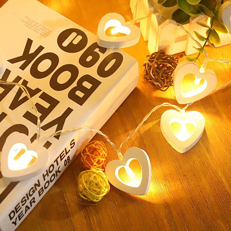 Valentine's Day Romantic LED Heart Fairy Lights for Bedroom & Proposal Decoration