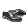 Italian Mens Genuine Leather Oxfords Classic Plain Toe Lace-Up Dress Shoes Handmade for Office Wedding Party Formal Occasions