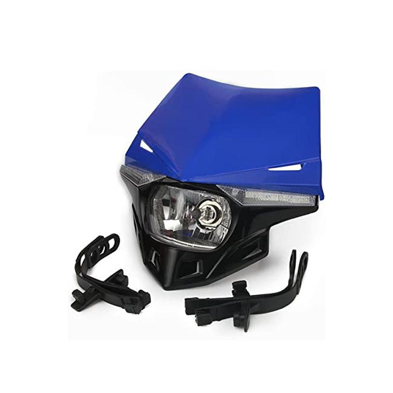 Motorcycle LED Headlight Head Light Headlamp Universal For KX KXF CR CRF Dirt Bike Enduro Supermoto Bike LED Head Lamp 12V 35W