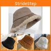 Womens Fashionable Winter Bucket Hat Plush Lambswool Fabric For Stylish And Warm Outfits