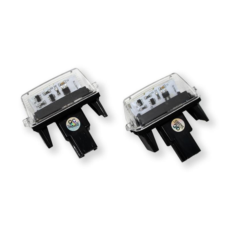 2Pcs LED License Number Plate Light Lamps for Toyota Camry Avalon Auris E18 Vios Esquire Avensis Esquire EZ Noah Proace City SAI