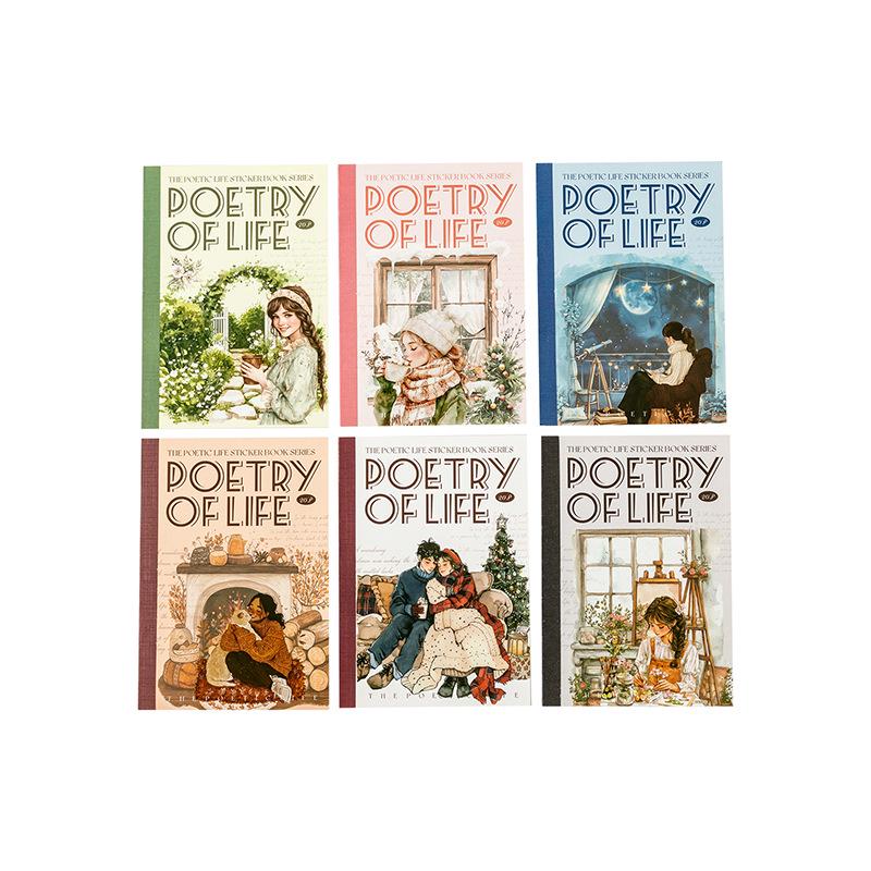 Ketchup Girl Poetic Life Sticker Book: 6 Styles, 20 Sheets of Girl-Themed Stickers