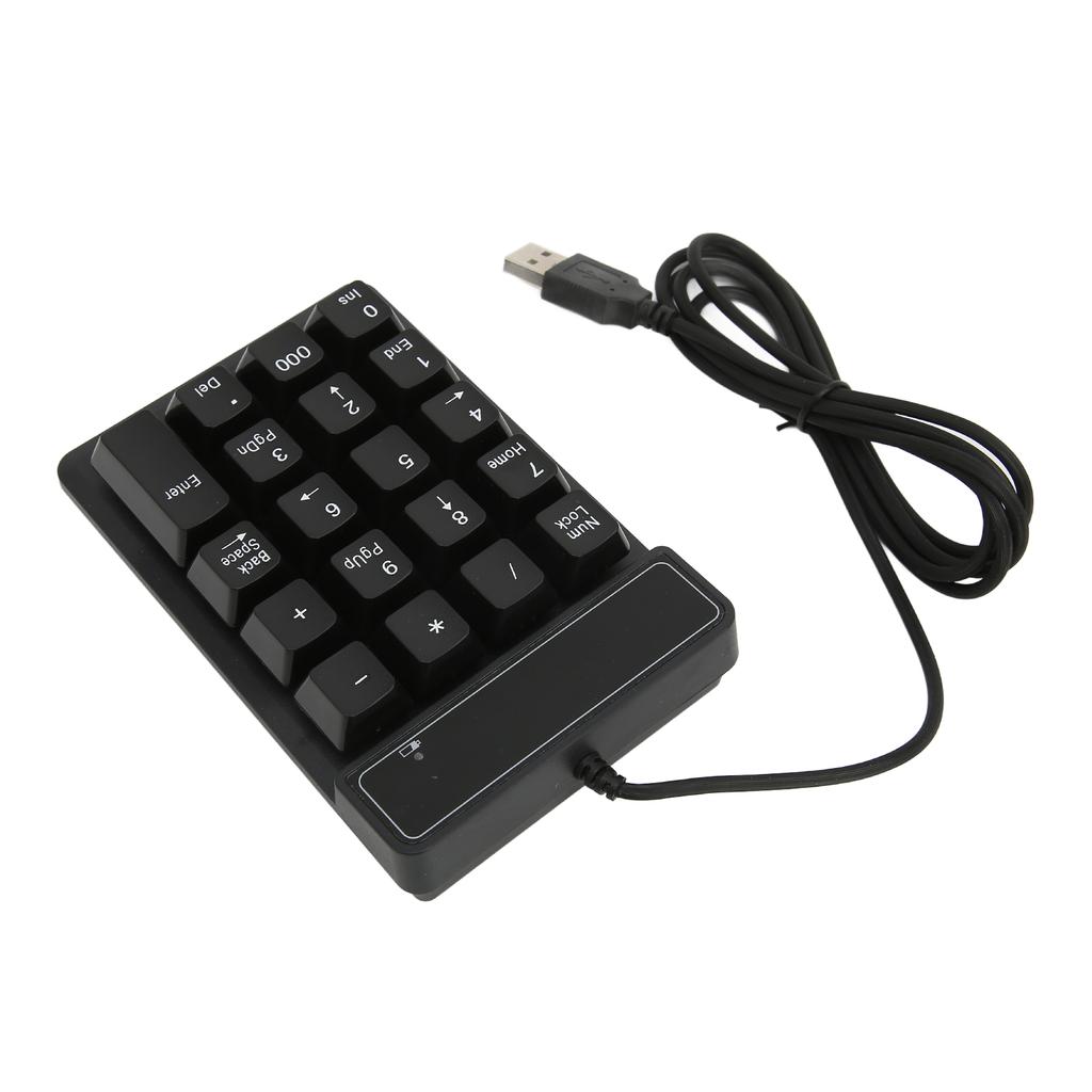 19 Key USB Mechanical Numpad 10 Million Times Key Mini Portable Ergonomic Number Pad for Computer