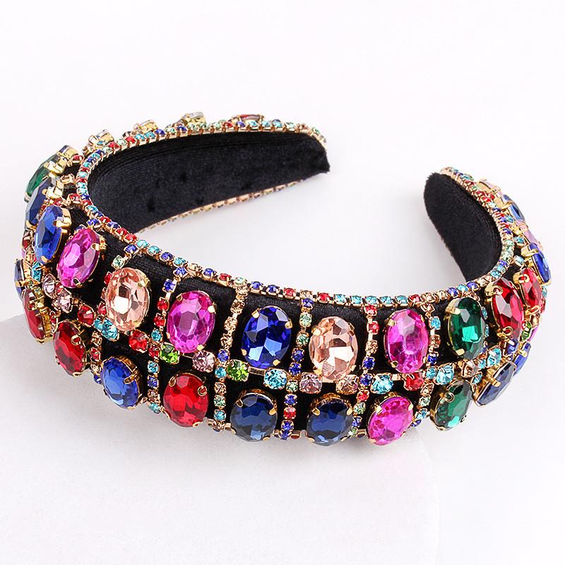 Fashion Ol Headband With Artificial Crystal And Baroque Design For Women