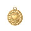 3PCS/LOT CARLIDANA Gold Plated Stainless Steel Charms, Flower Animal Heart Bow Pendants for DIY Necklace Jewelry Making