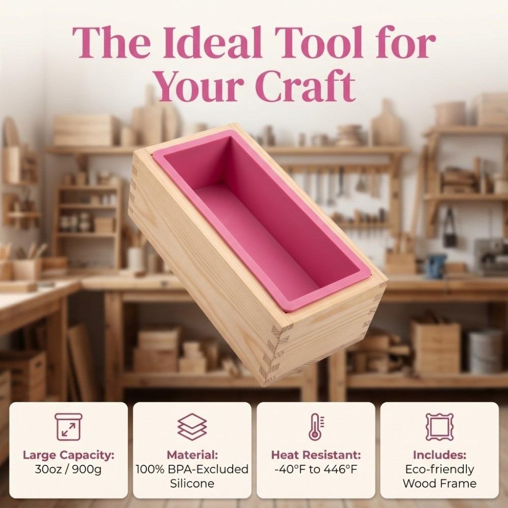 Rectangular Rectangle Soap Mold Flexible Silicone Baking Cake Mold Silicone Soap Mold Homemade DIY