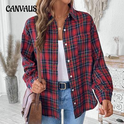 Cárdigan Camisa Chaqueta Casual Vintage de Otoño para Mujer