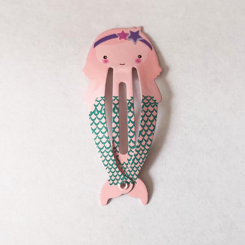 Trendy Kids' Hair Accessories: Cute Animal Metal Hair Clips & Waterdrop Print Crown Side Pins
