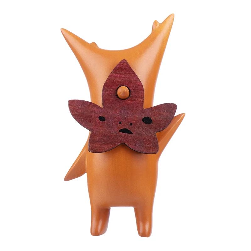 Wooden Grain Resin Ornaments Forest Wizard Wooden Korogu The Legend Of Zel-Da Breath Of The Wild Garden Leaf Elves Crafts