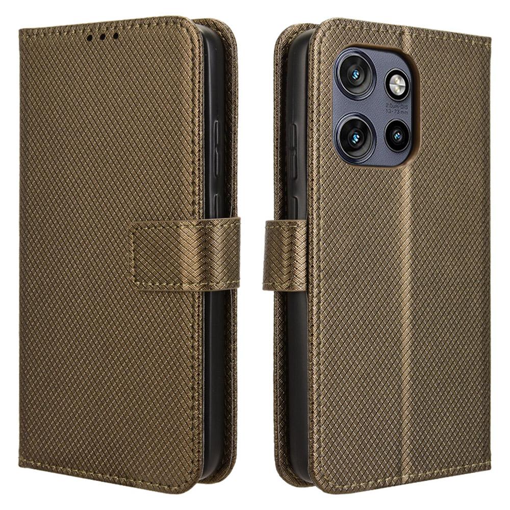 For Motorola Thinkphone 25 5G/Edge 50 Neo 5G/Moto S50 5G Case PU Leather Diamond Texture Wallet Phone Cover