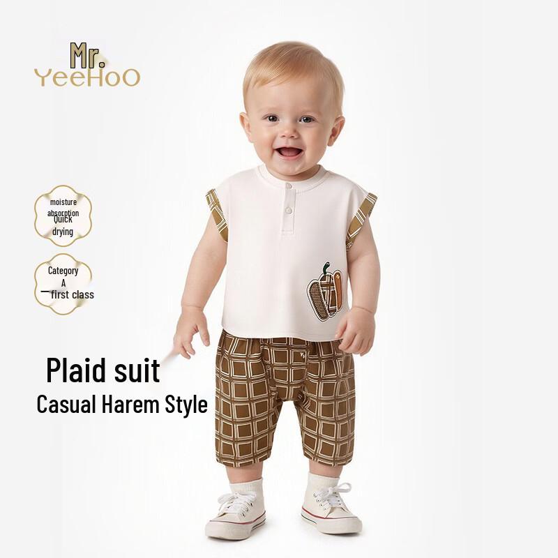 

YEEHOO Kids Breathable Summer T-shirt & Shorts Set 100