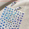 3D Blau Grün Schmetterling Nagelkunst Aufkleber Nagelkunst Dekoration DIY Selbstklebender Nagelaufkleber Nagelkunst Zubehör Maniküre Werkzeug