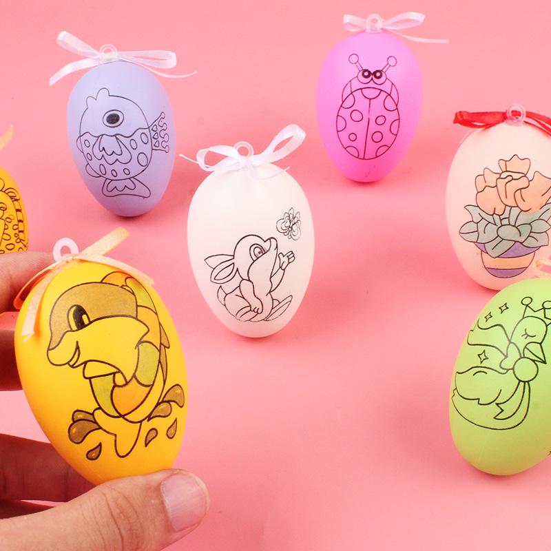 Hand-Painted DIY Coloring Eggs for Kids – Educational Craft Gifts for Kindergarten and Primary School