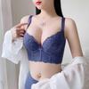Adjustable Essential Oil Cup Bra: Thick Gathering, Side Support, Anti-Sagging Soft Underwire Lingerie for Women.
