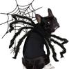 Costume da Ragno per Cani Travestimento Halloween Animale Domestico Animale Morbido Costume Cappotto Ragni Tema Accessori Cosplay