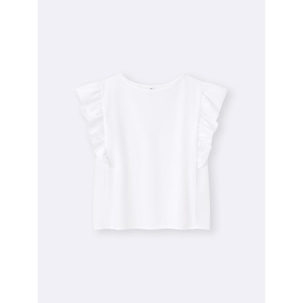 Gu By Uniqlo Dry Frill Sleeve Tee