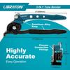 LIBRATON Pipe Bender, Copper Pipe Bender for 1/4", 5/16", and 3/8" Soft Metal Pipes, 180-Degree Bends, Air Conditioning Plumbing Tool for Copper, Bras