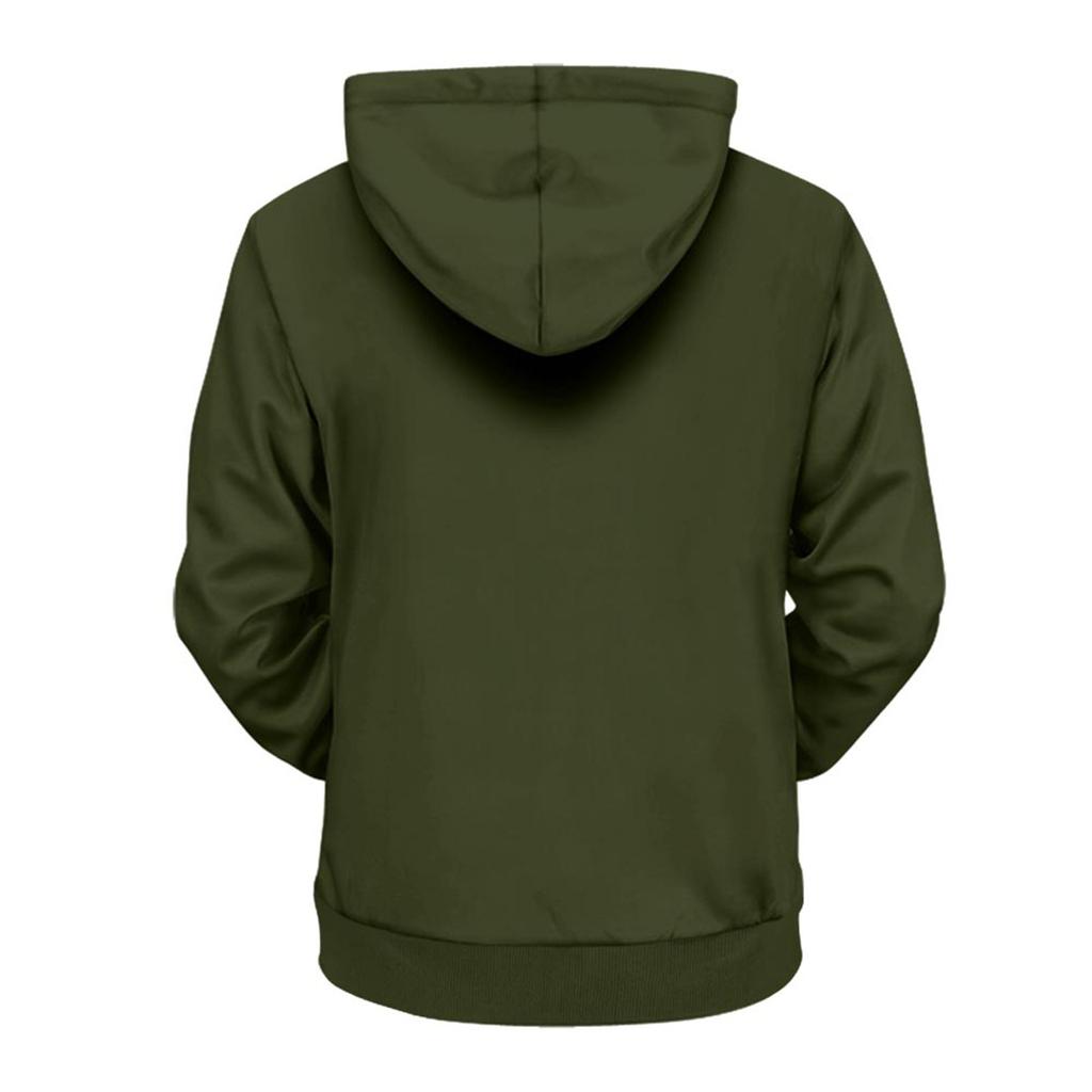 Men's Vintage Long Sleeve Hoodie Printed Hooded Sweatshirt Top