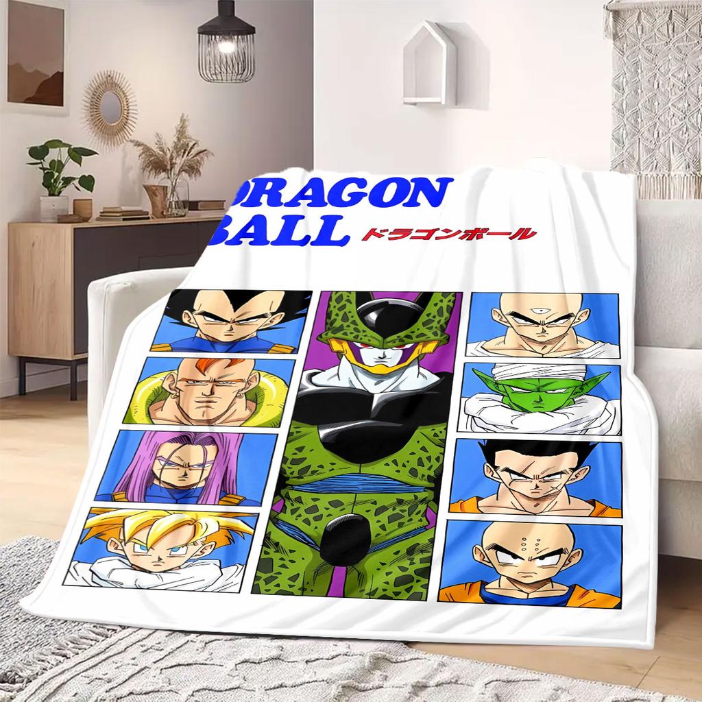 DragonBall Anime Flannel Blanket Warm,Comfortable,Suitable for Bedrooms,Sofas,Beds,Chairs,Picnics,Travel